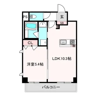 Ms arte上小阪【5階】の間取り