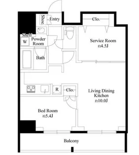 グラシアプレイス曳舟【8階】の間取り