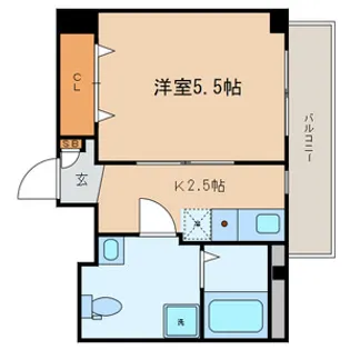 コーポヒロアネックス【2階】の間取り