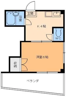 サンハイツ【1階】の間取り
