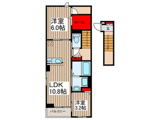 ソレイユ【3階】の間取り