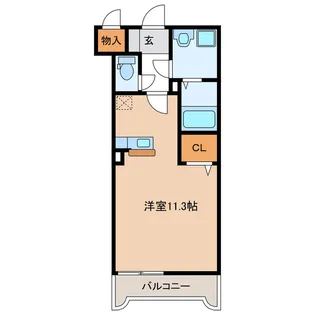 岐阜県岐阜市薮田南1【マンション】の間取り