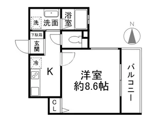 Sumika六角高倉【10階】の間取り