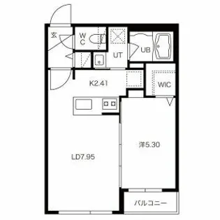 フェーラシュヴァル510【5階】の間取り