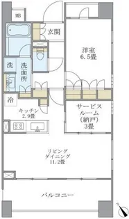 アパートメンツ三田【3階】の間取り