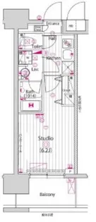 グランド・ガーラ川崎西口【8階】の間取り