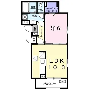 ルミエール【1階】の間取り