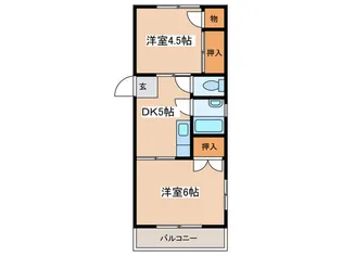 金子マンション【1階】の間取り