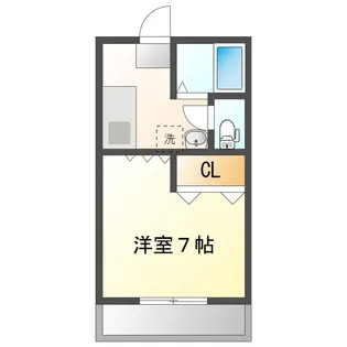 ビレッジファイブB【1階】の間取り