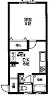 キングスベリーA【1階】の間取り