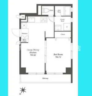 ミリアレジデンス池上【3階】の間取り