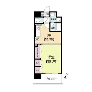 レジディア城北公園通【3階】の間取り