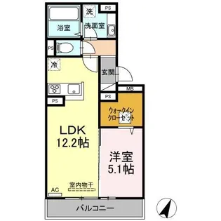 With Pet紺屋【1階】の間取り