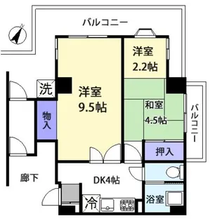 第二恭和ビル【3階】の間取り