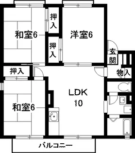 セジュール南アルプスA【2階】の間取り