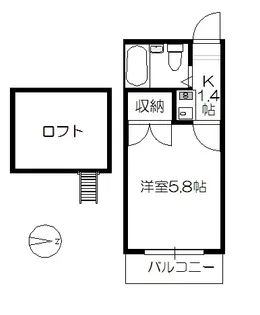 アヴェニュー佐方【1階】の間取り