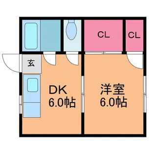 グリーンハイツ【2階】の間取り