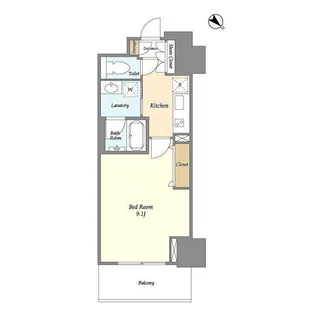 フロンティア新宿タワー【22階】の間取り
