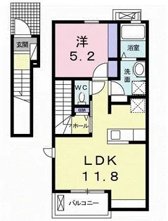 グランディールK.K IV【2階】の間取り