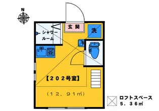 アーバンプレイス新宿若松町【2階】の間取り