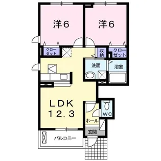 グランスイートMI【1階】の間取り