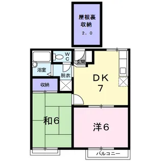 プチパレス・ノバ【1階】の間取り