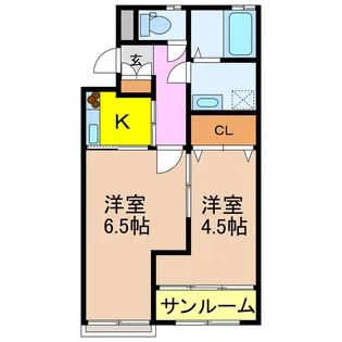 ハイツSE A【1階】の間取り