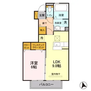 CASA日和【1階】の間取り