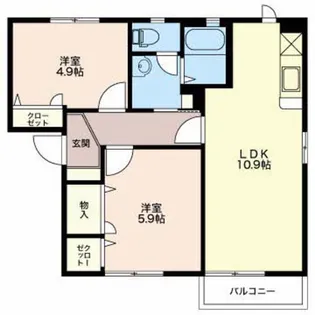 シャーメゾンIWAI【2階】の間取り