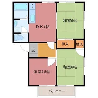 CASAグランデ【2階】の間取り