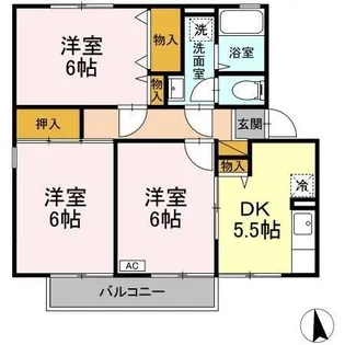ウィンベル 壱番館【2階】の間取り