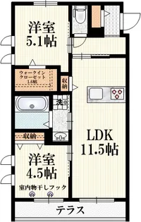 グラウベン松庵【1階】の間取り