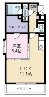 クロワッサン【1階】の間取り