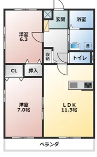 Granito 伊代【3階】の間取り