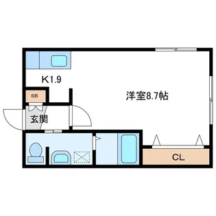 grandir北大前 グランディール北大前【4階】の間取り