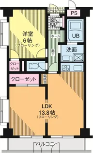 ディーセントハウス D棟【1階】の間取り