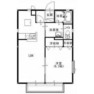 クレセール【1階】の間取り