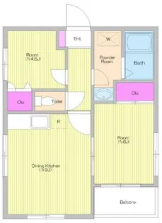 ウエルストン恵比寿【2階】の間取り