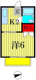 サンエステートピア【1階】の間取り
