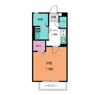 カンファー【1階】の間取り