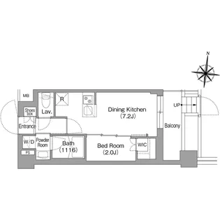コンフォリア・リヴ大崎【1階】の間取り