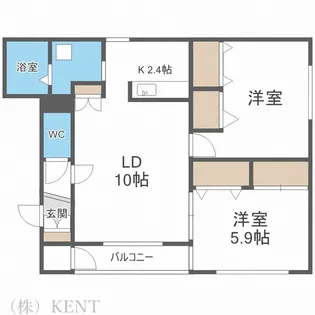 グランピア山の手【2階】の間取り