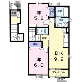 クオーレ【2階】の間取り
