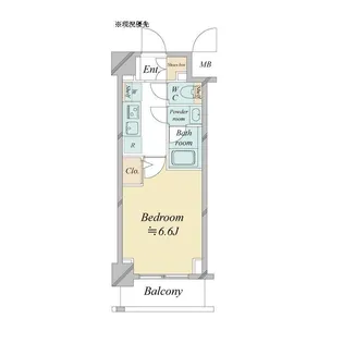 ドゥーエ新横浜【6階】の間取り