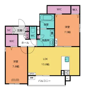 シャーメゾン白壁【3階】の間取り
