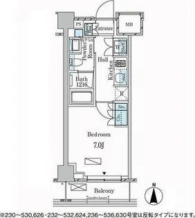 ラティエラ武蔵小杉【6階】の間取り