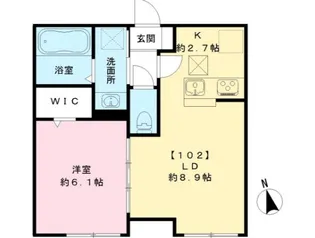 la chic【1階】の間取り