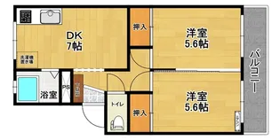 MARUCO香久池【2階】の間取り