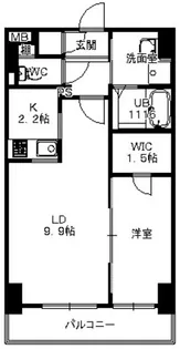 プレアデス津田沼【4階】の間取り