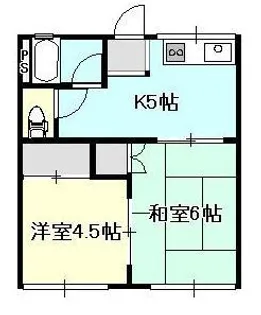 コーポ青山【2階】の間取り